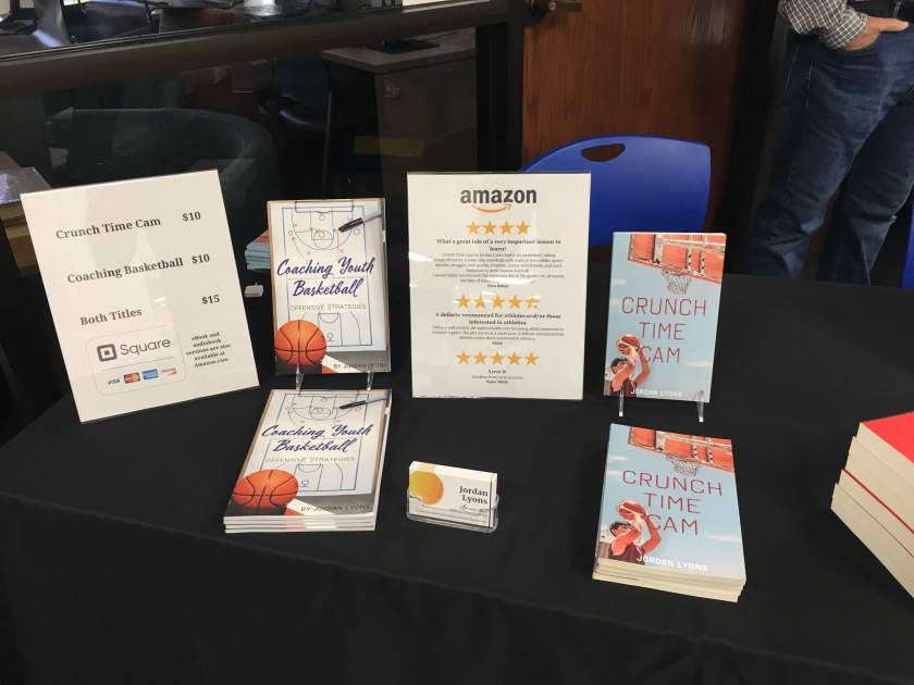 local author fair booth setup